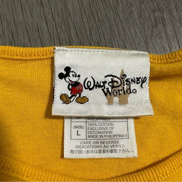 Vintage 90s Disney World Mickey & Minnie Mouse Embroidered Long Sleeve Shirt L - Picture 5 of 8